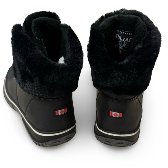 PAJAR Galat Waterproof Insulated Black Leather Winter Boot - Picture 5 of 14